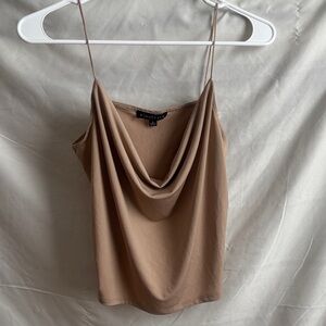 Electric Family Brown Draped Camisole